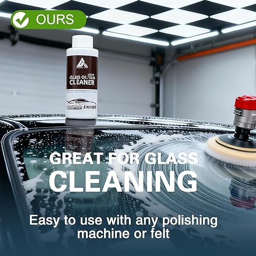 Glass Polish 200ml Cerium Oxide Glass Polishing Solution for Removing Oil Film, Water Spots, Eddies, Glass Water Stains, Wiper Marks on The Glass Surface, Restoring clearity (White, 200ml)