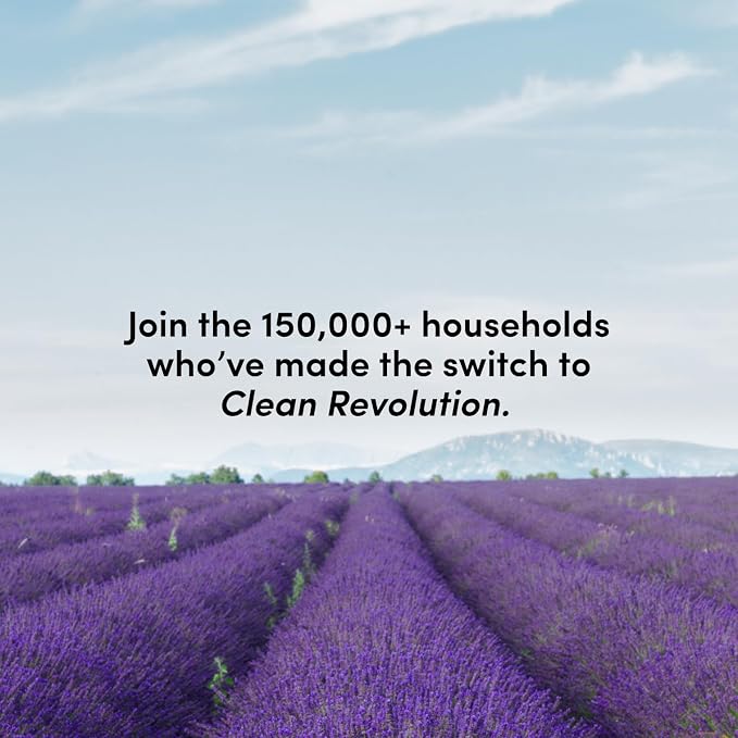 Clean Revolution SuperCharged All Purpose Cleaner Refill with Smart Probiotic + Enzyme Complex, Multi-Surface Kitchen Bathroom & Floor Cleaner, Seaside Lavender, 18 oz (Pack of 1)