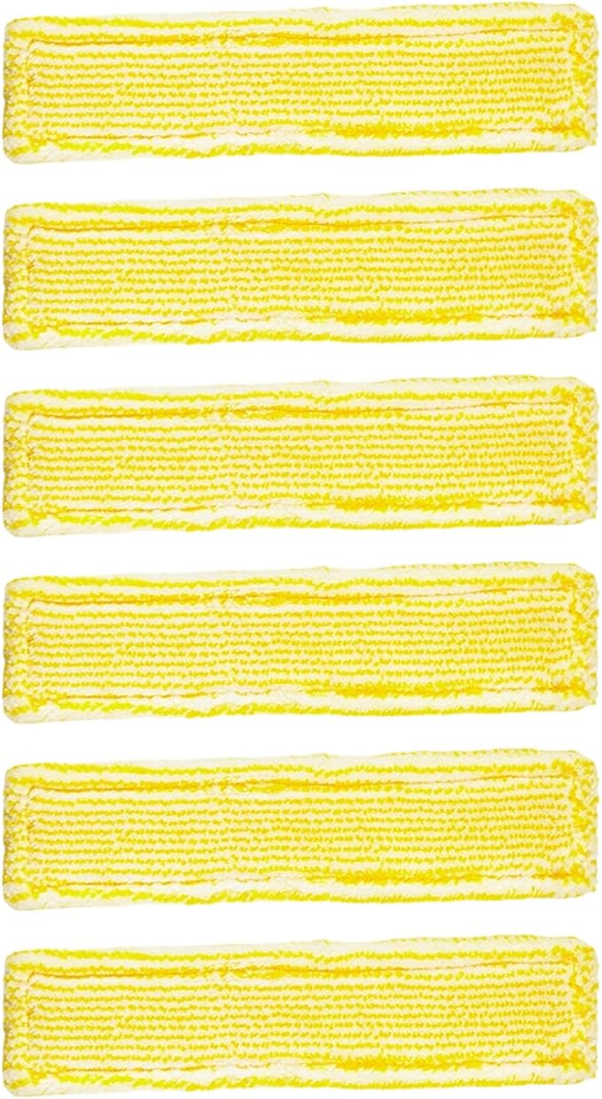 Quick Dry Polishing Cloths for WV2 WV5 Window Vacuum Cleaners Thickened Washable Fabric Replacement Pad Microfiber Cleaning Rags (6pcs)