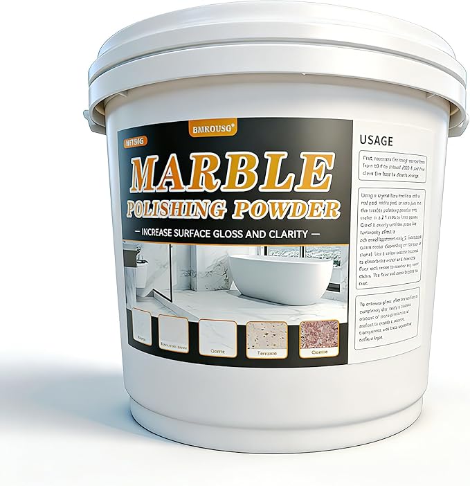 Marble Polishing Powder - Suitable for all kinds of stone polishing - Marble polishing treatment for restoring shine (5kg)