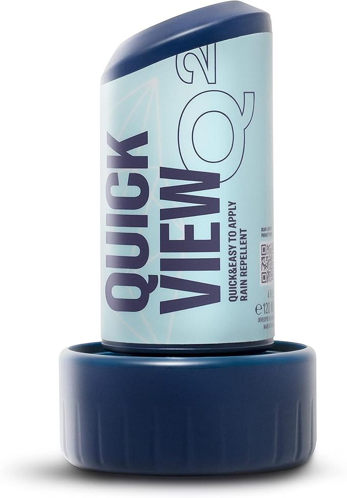 GYEON Quartz QuickView Ceramic Rain Repellent Glass Coating Liquid for exterior use, Extremely Hydrophobic Easy Apply Fast Drying Professional Grade Visibility Safety