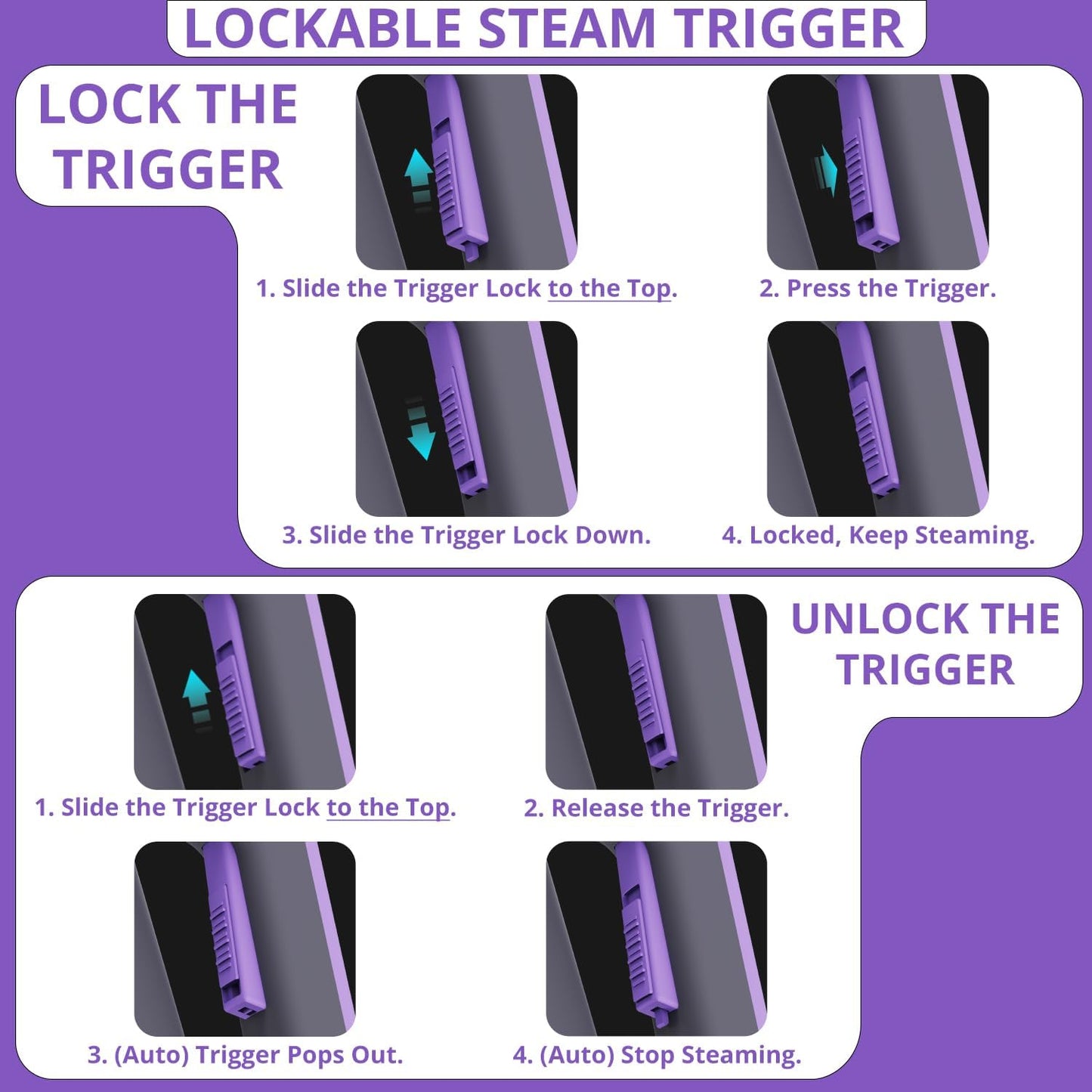 Steam Cleaner Handheld: 1200W Fast 10-Sec Heat-Up-750mL (25oz) Tank-No Cooling-Refill Anytime-Lockable Steam Trigger-14-Piece Kit Hand Held Steamer for Home Car Grout Tile Cleaning Green