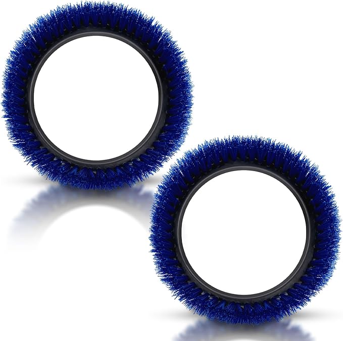 2 Pack 237058 Blue Crimped Polypropylene Scrub Orbiter Brush Replacement for Oreck Commercial ORB550MC, ORB600MW and ORB700MC Orbiter Floor Machines, for Bissell BGEM9000