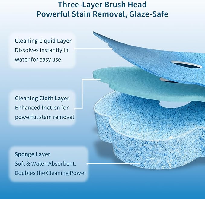 Toilet Brush with 120 Refills, White Toilet Cleaning Brush, Toilet Bowl Brush, Toilet Brush Refill for Efficient and Deep Scrub Toilet