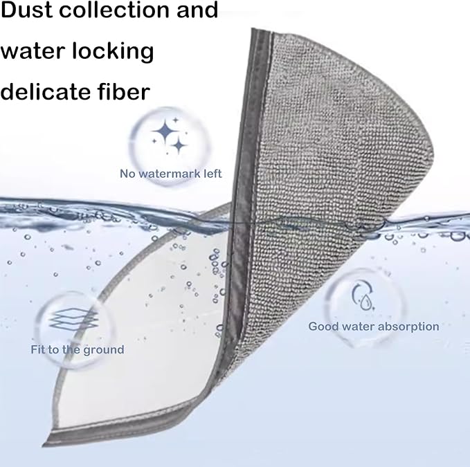 30Packs Accessories Kit Compatible with Roborock Q10V/Q10 PF/Q10 V+/ Q10 P+/Q10 VF/VF+/P/PF+ Robot Vacuum Cleaner, Include 2 Main Brush,6 Mop Clothes,6 Hepa Filters,6 Side Brush,8 Dust Bag,2 Tool