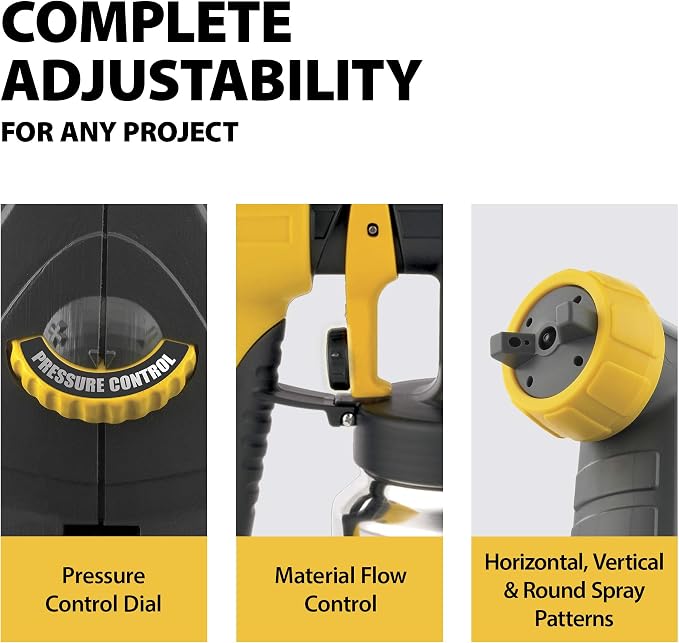 Wagner Spraytech 0518080 Control Spray Max Corded Hvlp Paint Sprayer, 120 Vac, 5 A, 510 W, 80 Cfm, 2.7 Psi, 19 L D by 12-Inch H, Multicolor