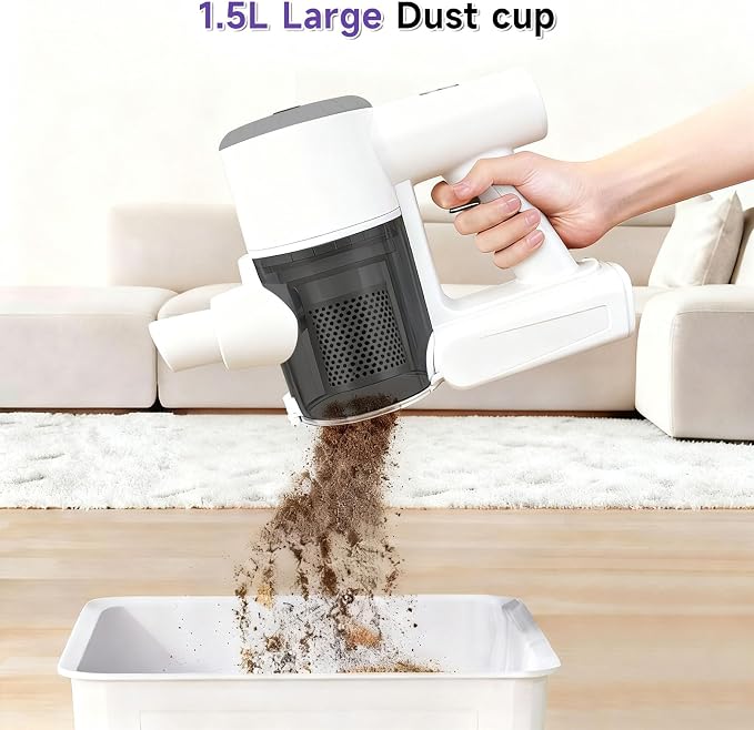 Cordless Mop and Vacuum Combo, Hardwood Floors Vacuum All in One, Lightweight Stick Wireless Cleaner, Detachable Water Tank and Mop, Ideal for Hard Floor & Pet Hair, Wet Dry Vacuum Cleaner