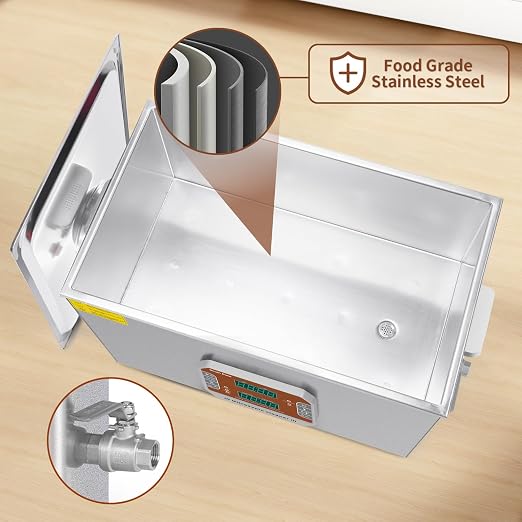 SOUTH BASE Ultrasonic Cleaner,37L Sonic Cleaner with Cleaning Basket,Timer&Heater,720W Touch Control Ultrasonic Cleaning Machine for Gun,Motorcycle Engine,Carburetor Parts,Chain