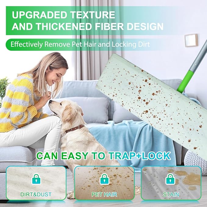 20 Count XL Wet Mopping Cloths for Swiffer Sweeper XL Mop - Disposable X-Large Wet Pad Refills - Multi-Surface Wet Wipes Mopping Pads Refill for Floor Cleaning.（Only Pads, not Including mop）