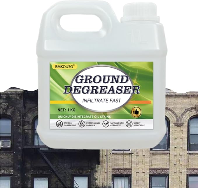 Concrete Oil Stain Remover - Removes and Cleans Oils, Greases from Garage Floors & Driveways | Heavy Duty Degreaser, Removes Tar & Grime, For Kitchen, Gas station, Garage, Outdoor & More (1 KG)