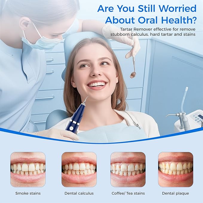 Plaque Remover for Teeth - Tartar Remover for Teeth, Dental Calculus Remover Teeth Cleaning Kit