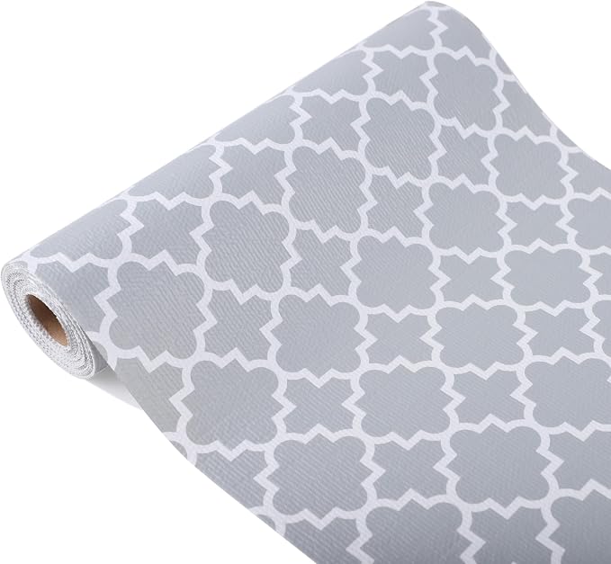 Shelf Liners for Kitchen Cabinets 18 Inch Wide X 20 Ft Non Adhesive Cabinet Drawer Liner Non Slip Waterproof Shelves Mat for Refrigerator Closet Cupboard Pantry Kitchen Bathroom