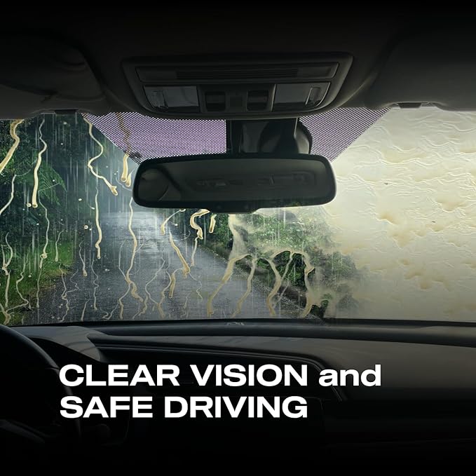 Nasiol GlasShield Nano Rain Repellent for Car Windshield, Glass Ceramic Coating, Super Hydrophobic to 30000 Miles, Super Easy Application Spray&Wipe, Clear Vision for Safe Driving, Easy Ice Removal