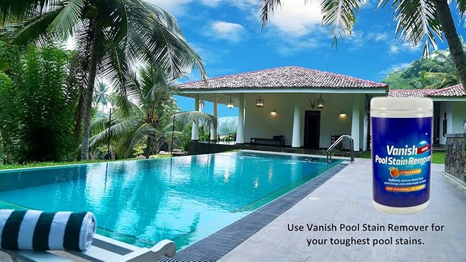 Bosh Chemical Vanish Pool & Spa Stain Remover 2 Pack (4LBS)- Natural Safe Citrus Based, Works Excellent on Vinyl, Fiberglass, and Metals, Removes Rust and Other Tough Stains