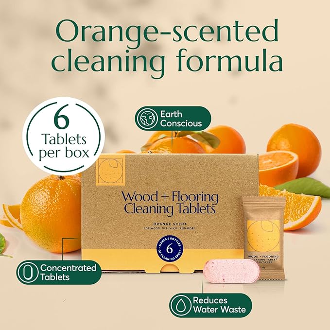 CLEANOMIC Reusable Kitchen Cloth, Wood and Flooring Cleaning Tablets & Fabric Softener Sheets Bundle