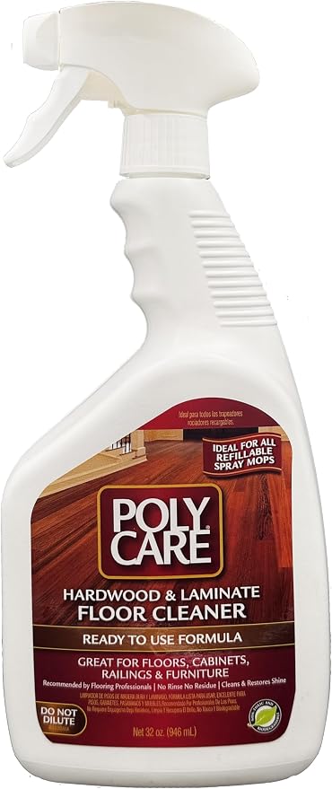 Laminate Floor Cleaner and Hardwood Floor Cleaner Spray - Versatile Solution Safe for Vinyl Floors, Wood Floors, and Engineered Hardwood Floors - 96 Fl Oz