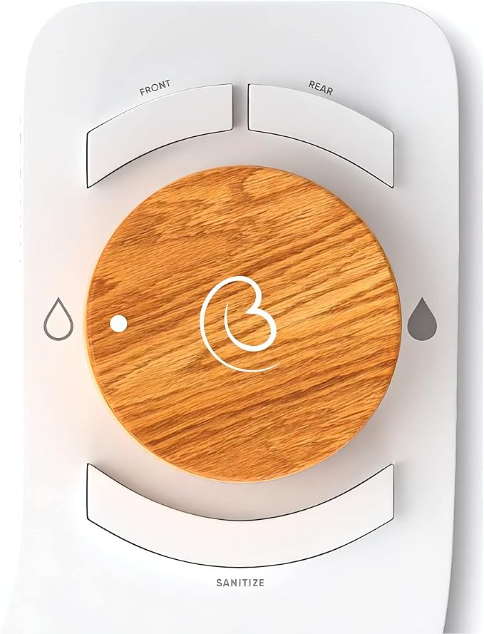 Revolution Cool Water. Bidet attachment for toilet. Luxury design, bathroom bidet sprayer for toilet, auto shut off, non electric, dual nozzle, feminine wash, self cleaning. Bali Bamboo.
