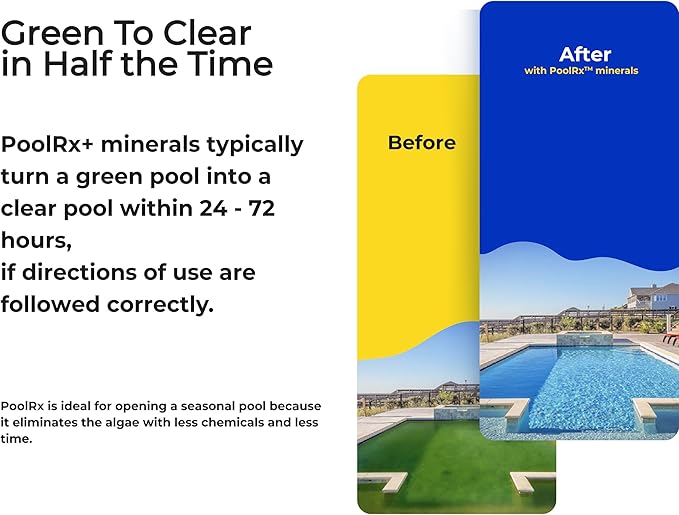 Pool RX 332064 4-Pack PoolRx+ Booster Black Swimming Pool Algaecide, 4 Pack
