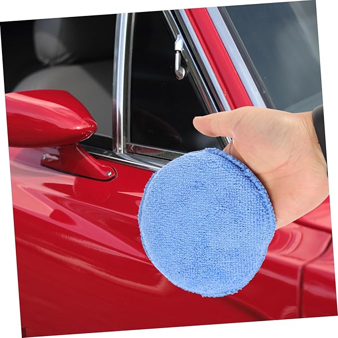 GLEAVI 40pcs Polishing Pads Fine Applicator Sponge for Car Detailing Waxing and Cleaning Soft Scratch-Resistant Design for Multi- Use Includes and Pads