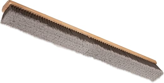 SPARTA Flo-Pac Plastic Flagged Sweep, Floor Broom for Cleaning, 36 Inches, Gray, (Pack of 6)