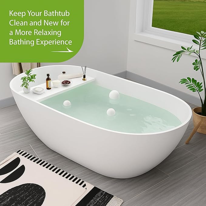 Hot Tub and Pool Scum Balls, Reusable Spa Scum Absorber, 3-Inch Floating Oil Remover, Washable & Durable Cleaner, Spa Sponge Balls, Helps Extend Filter Life (Pack of 6)