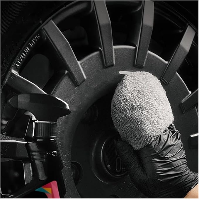 2/4/6Pcs Soft Microfiber Car Wax Applicator Mitts Polishing Sponge Wax Foam Car Wax Applicator Pad Car Detailing Cleaning Tools(6Pcs Grey)