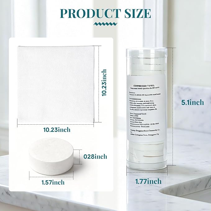Towel Refills for Hot Towel Dispenser, Towels for Hot Face Towel Heater Machine, 80Pcs Disposable Compressed Face Towels (4 Buckets)