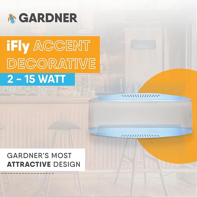 Gardner iFly Accent Decorative, Fly Traps Indoors for Home, Bug Light Indoor, House Fly Trap, Fly Traps for Indoors, Knit Catchers Indoor, Bug Catcher, Commercial Fly Trap for Restaurants, 30 W - (W)