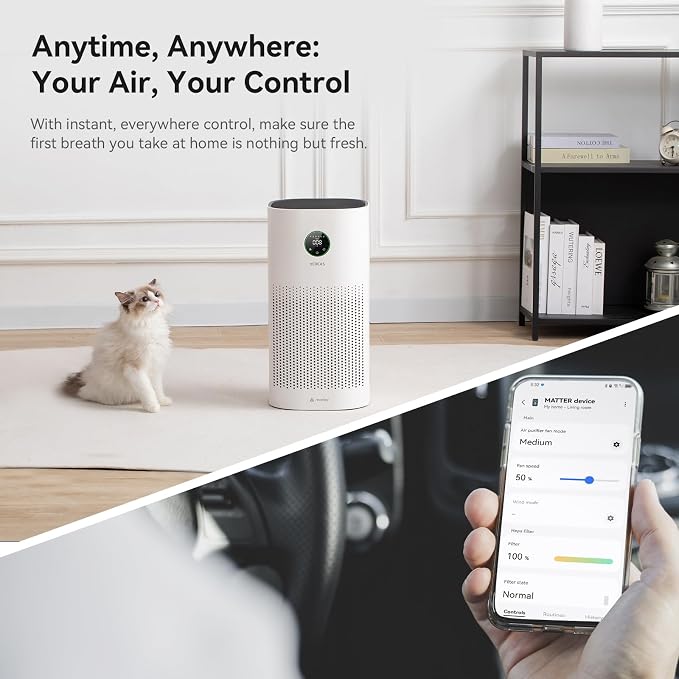2-Pack Air Purifiers for Bedroom Double the Clean 2x Fresh Air