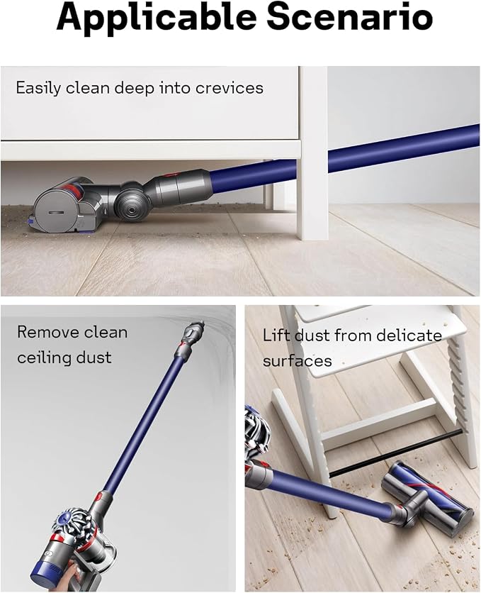 Leemone Replacement Wand Quick Release Wand for Dyson V7 V8 V10 V11 V15 Cordless Stick Vacuum Cleaner Extension for Dyson V11 V10 V8 V7 Handheld Trigger(Blue)