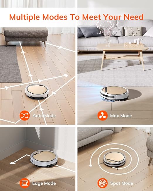 ILIFE V5s Plus Robot Vacuum Cleaner+ Replacement Filters for V5s Plus (10pcs)