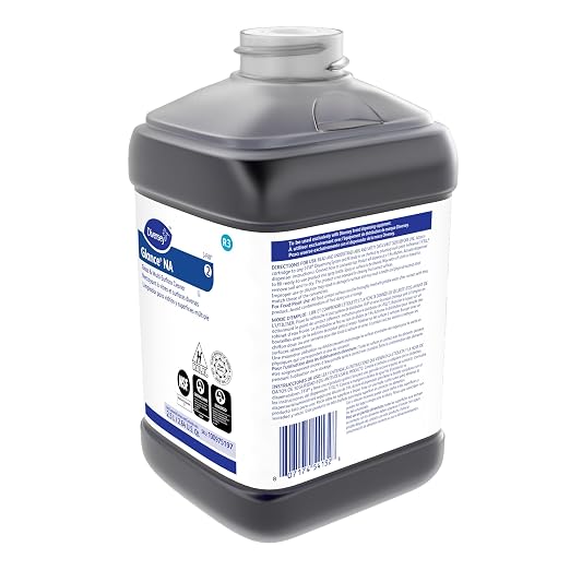 Diversey 100975197 Glance NA Glass and Multi Surface Cleaner, Non Ammoniated Streak Free Cleaner, JFill Concentrate, Unscented, 2.5 Liter