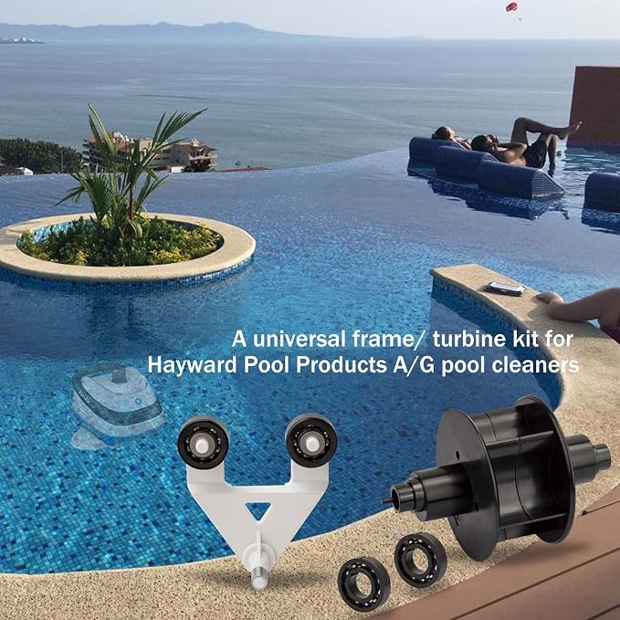 AXV621DAT Universal Pool Vac A-Frame Turbine Rebuild Kit for Hayward Aquabug Navigator Ultra Pro Wanda The Whale Diver Dave Poolvac XL Pool Vac Classic Kit, Replaces# AXV036BP, AXV601CAT, AXV601DAT