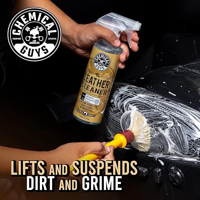Chemical Guys SPI_109_16 Leather Cleaner and Leather Conditioner Kit for Use on Leather Apparel, Furniture, Car Interiors & More & SPI_993_16 Nonsense All Surface Cleaner Safe, 16 fl. Oz, Unscented