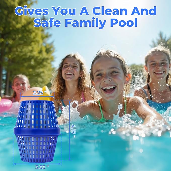 Pool Cartridge for 7.5k-20k Gallons Swimming Pools, Typically Completes Transformation Within 24–72 Hours, Lasts up to 6 Months, Blue
