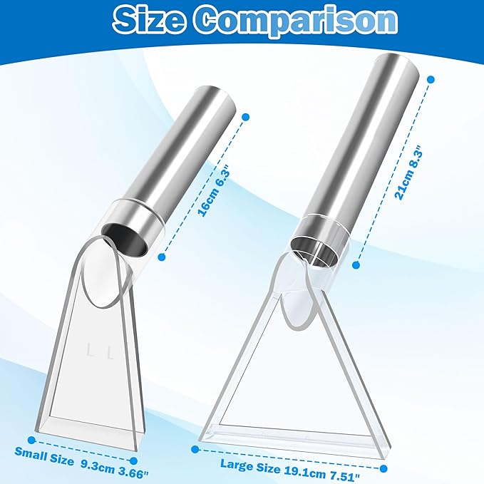 Happy Tree Universal Fit All Brands' Shop Vacs with 2-1/2"&1-7/8"&1-1/4" Adapter Clear Extractor Accessory for Upholstery & Carpet Cleaning & Car Detailing, Shop Vac Extractor Attachment Hose Kit