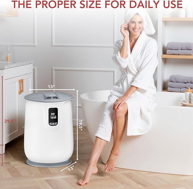 Electactic 20L Large Towel Warmer for Bathroom -Even Heated for Oversized Towels, Bathrobes, Blankets.Hot Towel Warmers for Spa with 24H Timer,Temperature Adjustable，Auto Shut Off