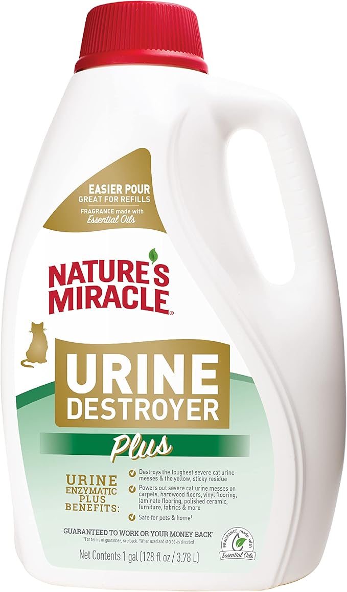 Nature's Miracle Cat Urine Destroyer Plus 1 Gal and Laundry Odor Remover 32 Oz