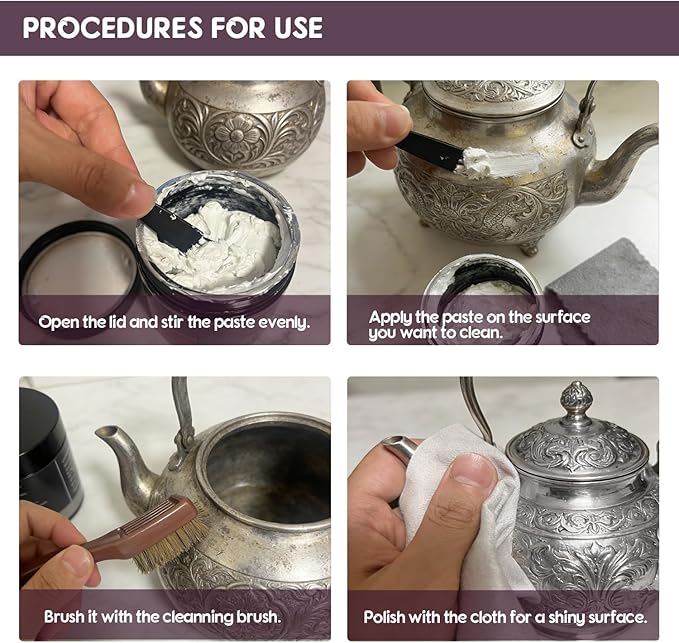 Metal Polish Cream Oxidation Remover for Brass, Copper, and Stainless Steel,sinks, cookware, pots, pans, cutlery, and other Metal