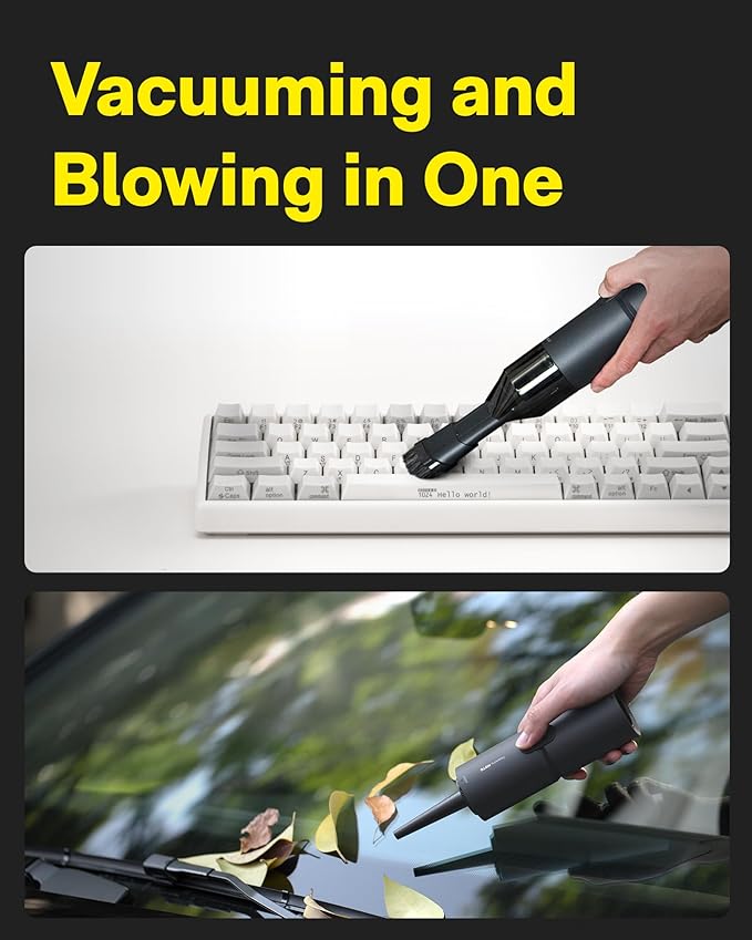 HOTO Handheld Vacuum Cleaner Cordless & Mini Bike Tire Pump