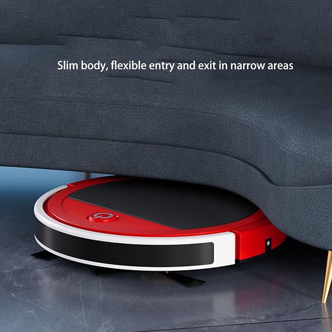 Garosa Robot Vacuum and Mop, 2800Pa Suction 3 in 1 Cleaner with Infrared Sensors, USB Charging, for Pet Hair, Hard Floor, Carpet