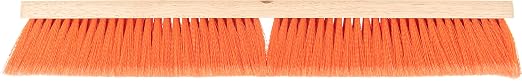 SPARTA 4501424 Flo-Pac Flagged Fine Floor Sweep, Polypropylene Bristles, 24" Block Size, 3" Bristle Trim, Orange