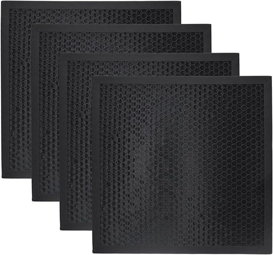 PUREBURG Replacement Filter Compatible with Compatible with Dri-Eaz DefendAir HEPA 500 Air Scrubber F397,4-Pack Activated Carbon For Air Purifier Clean VOCs Odor