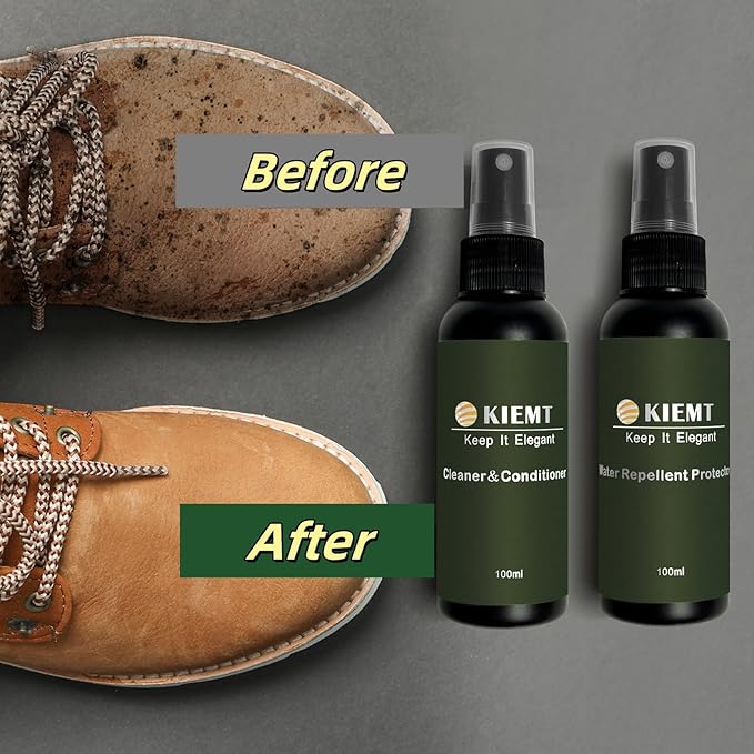 KIEMT Suede and Nubuck Cleaner Protector Spray Leather Cleaner and Conditioner for Sheepskin Sofa, Couch, Boot, Furniture