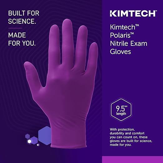 Kimtech™ Polaris™ Nitrile Exam Gloves (62773), 5.9 Mil, Ambidextrous, 9.5”, L, 100 Nitrile Gloves/Box