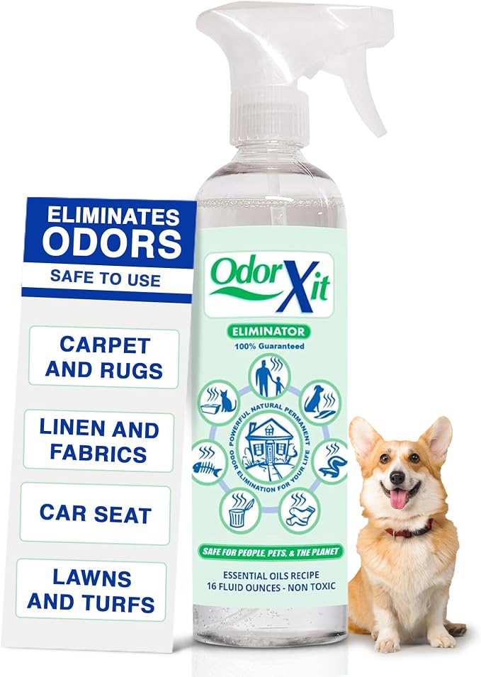 Pet Urine Odor Eliminator Spray, Ideal for Cat, Dog Poo and Urine Smell, Versatile & Natural Odor Neutralizer for Home and Outdoor Use, Ready to Use, 16oz