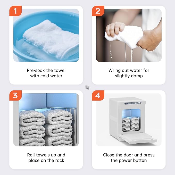 Hot Towel Warmer for Spa,2-in-1 Thermostatic Towel Heater,5L Mini Towel Warmer with Quick and All-Round Heating for Facial SPA,Beauty Salon,Esthetician and Bathroom