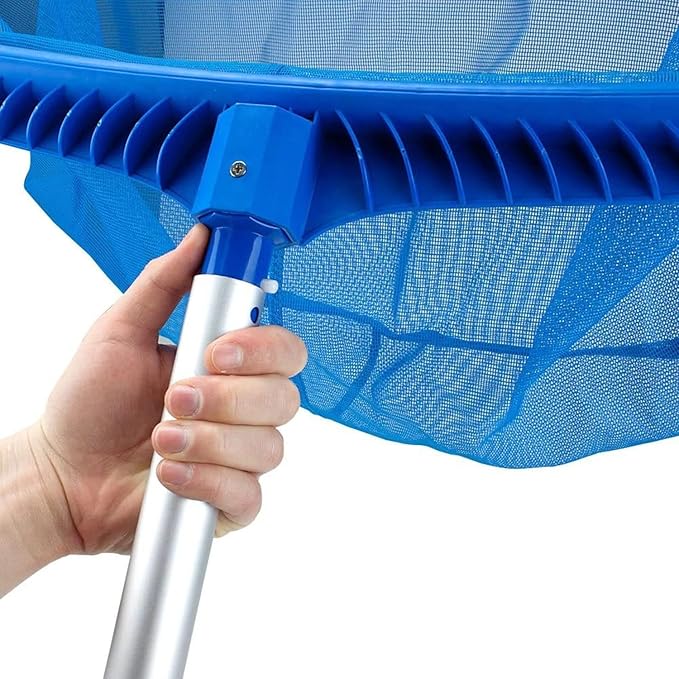 Pool Leaf Skimmer Net Heavy Duty 20 Inch Deep Bag Fine Mesh for Pool Cleaning