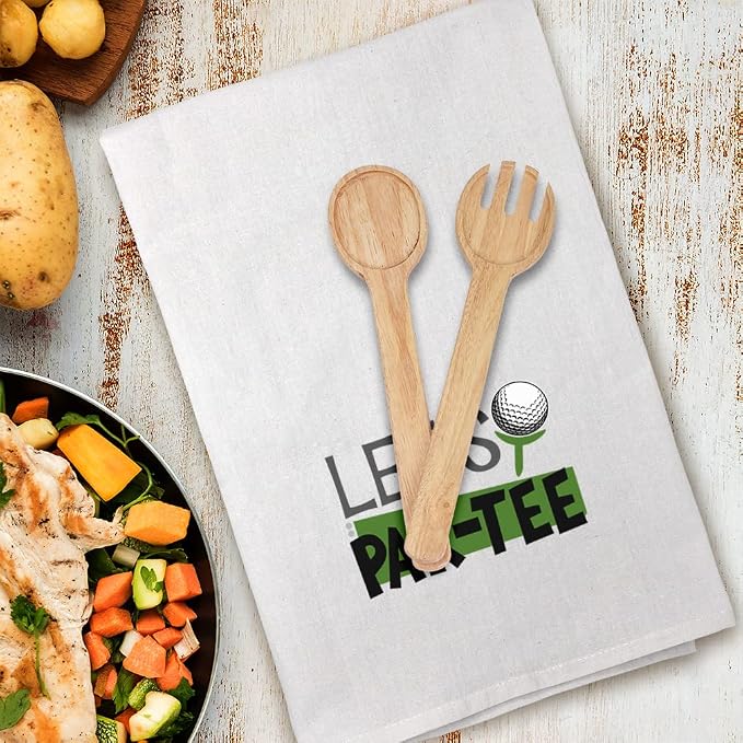 Style In Print Mothers Day Decor Flour Kitchen Towels Lets Par-Tee Colour Golf Cleaning Supplies Dish Towels Design Only