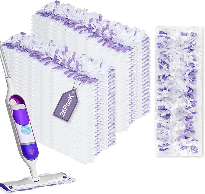 26 Pack Disposable Mopping Pads Refills for Swiffer PowerMop, Replacement with Power Mop Refills Power Mop Pads, Spray PowerMop Mopping Pad Refills for Floor Cleaning